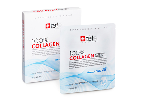 TETe Маска гидроколлагеновая 100% Collagen Hydrogel Mask