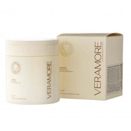 VERAMORE Диски очищающие для лица (пэды) с ниацинамидом для сияния кожи и ровного тона Brightening daily pad