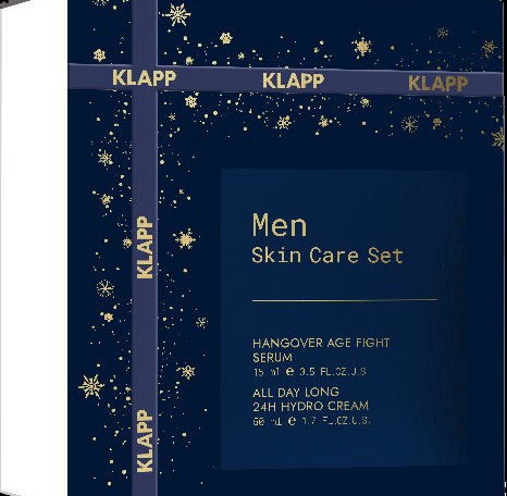 Klapp Набор для мужчин Men Skincare Set (50 ml Men 24H Cream + 15 ml Men Hangover Fight Serum)