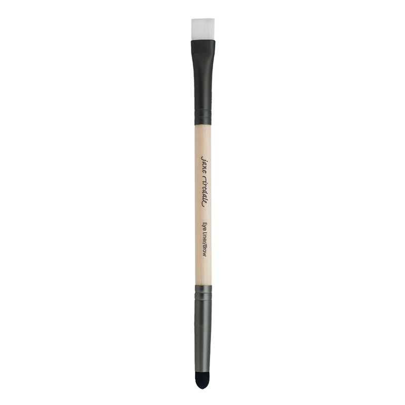 Jane Iredale Кисть двусторонняя для подводки/бровей Double-ended Eyeliner Brow Brush
