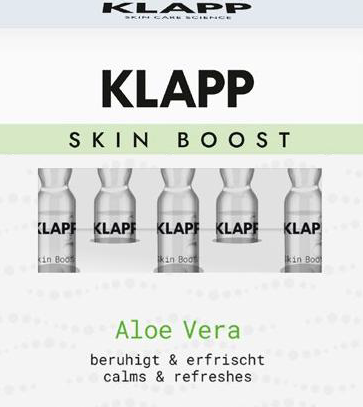 Klapp Концентрат "Алое Вера" SKIN BOOST Aloe Vera Concentrat
