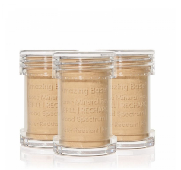 JANE IREDALE Основа рассыпчатая - Теплый янтарь (сменный блок) - 3-Pack Amber